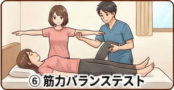 ⑥ 筋力バランステスト